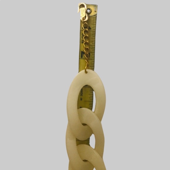 ‼️💥PRICE DROP☄️Kenneth Jay Lane 34” Resin Oval Link Necklace Adjustable Closure - Picture 8 of 9